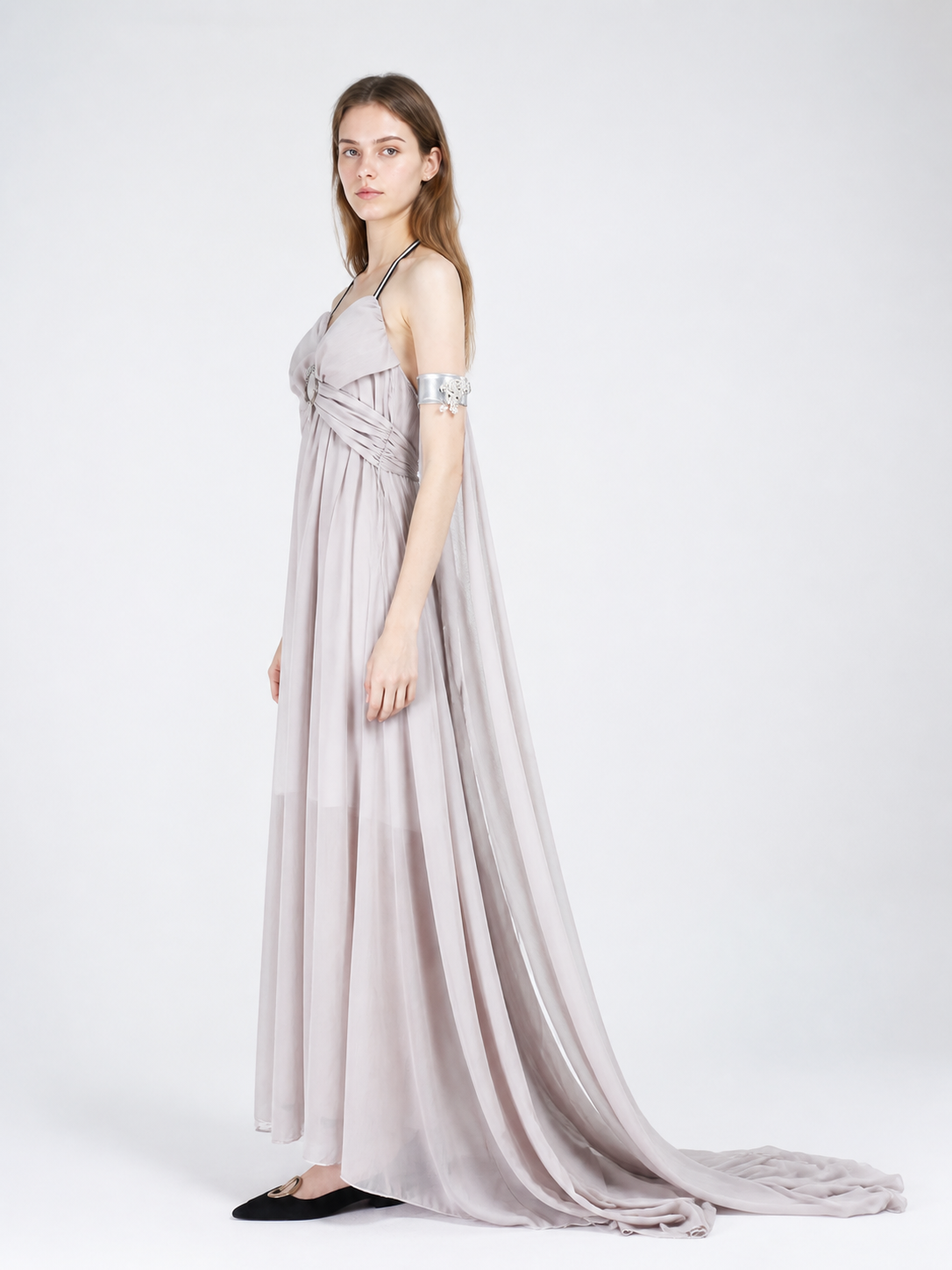 Game of Thrones Daenerys Cosplay Dress with Train side view