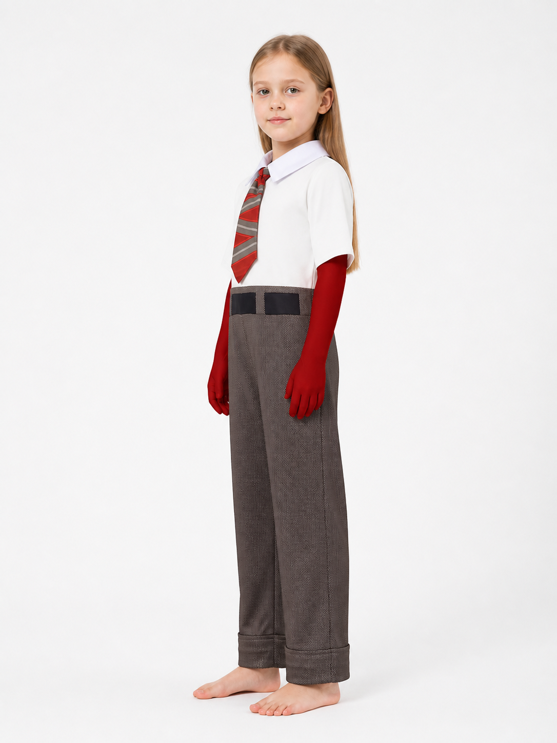 Children's Joy jumpsuit from Inside Out 2 with a tie side view