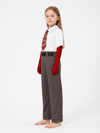 Children's Joy jumpsuit from Inside Out 2 with a tie side view