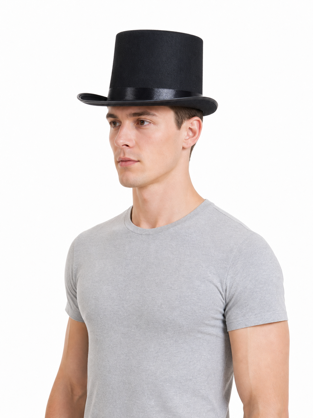 Wide-Brimmed Carnival Top Hat