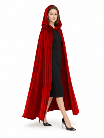 Red Hooded Carnival Cloak for Cosplay