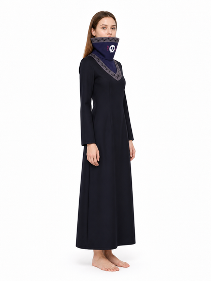 Long Kurapika Cosplay Robe with a High Collar side view