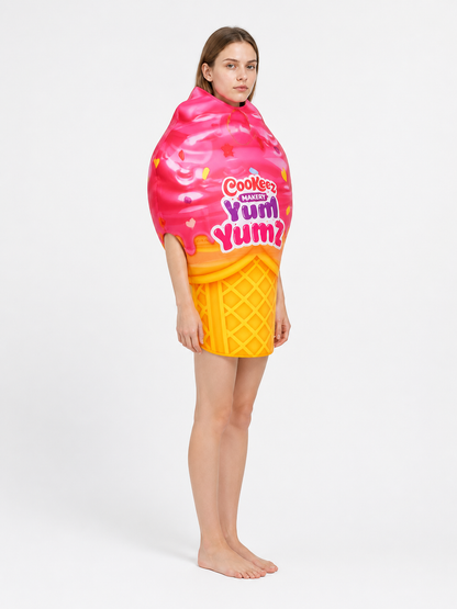 Ice Cream Costume with Cone and Scoop side view
