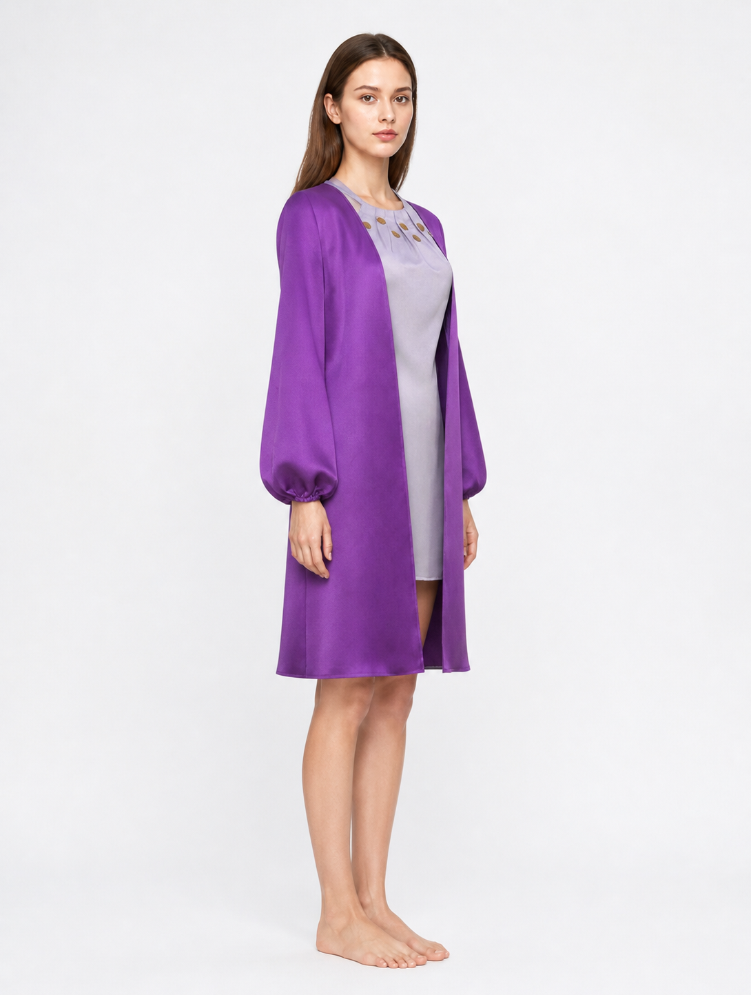 Nico Robin STAMPEDE Cosplay Dress, Long Purple