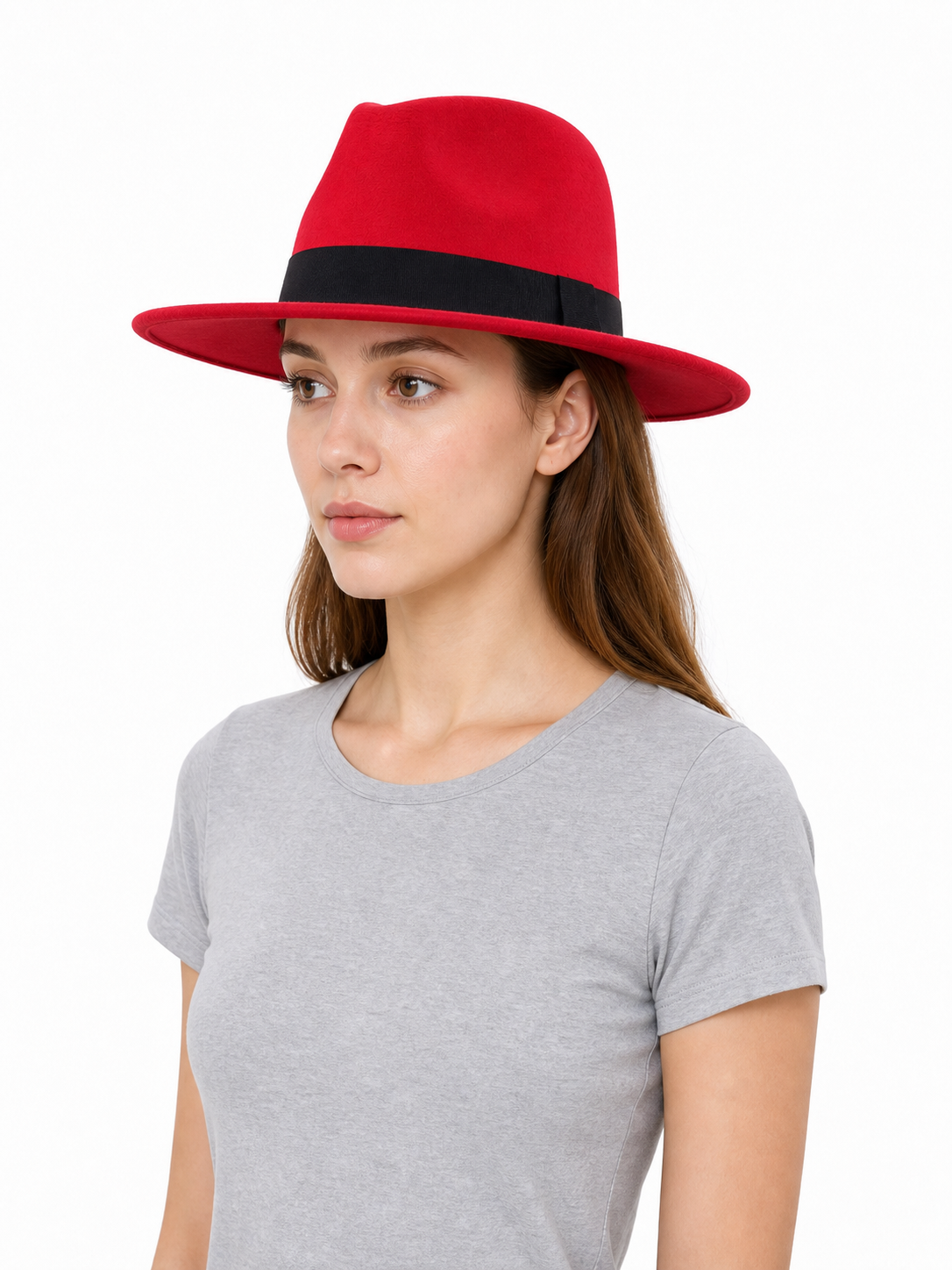 Carnival Fedora Hat with Black Ribbon