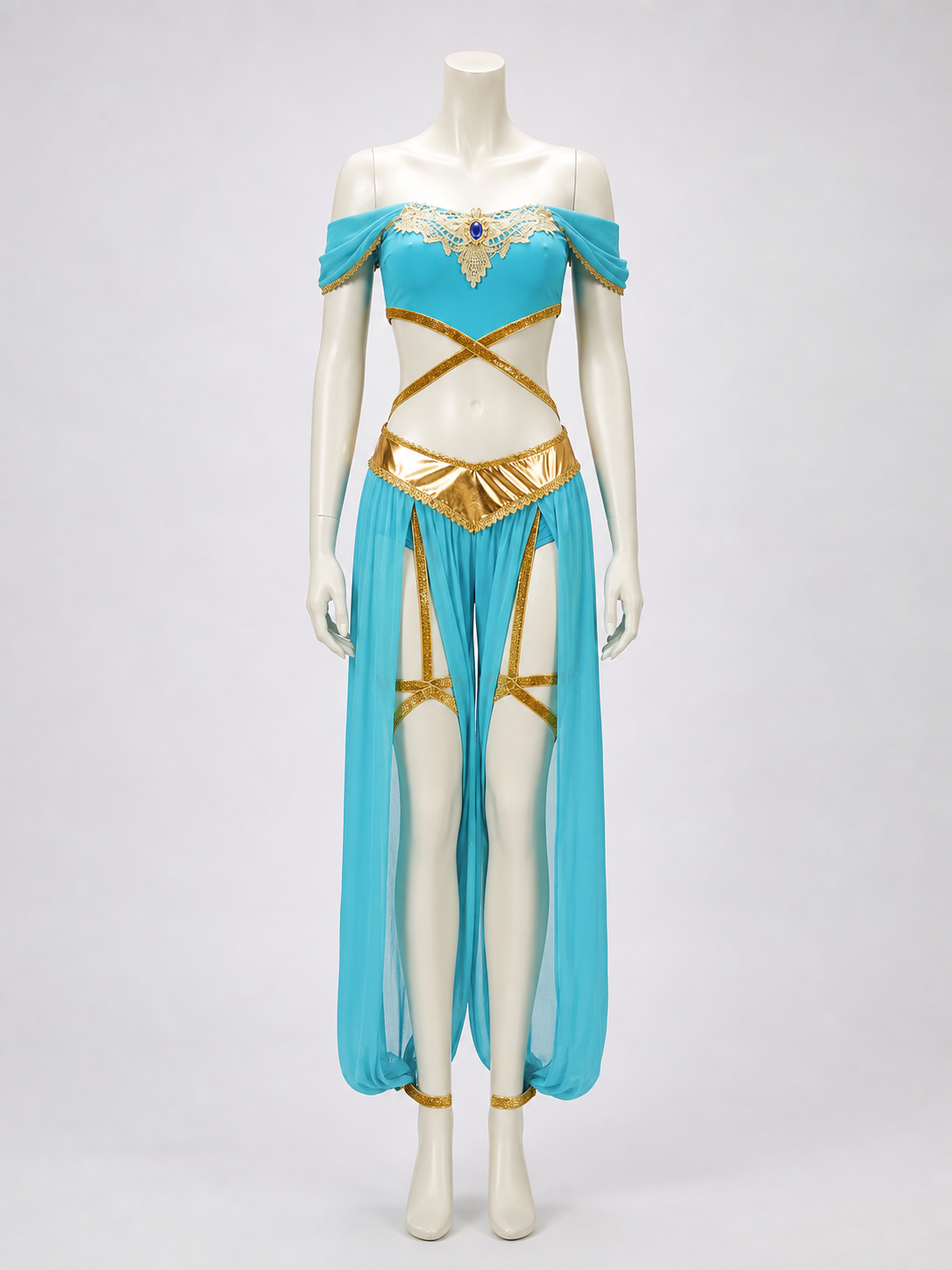 Egyptian-Style Costume with Gold Embellishments