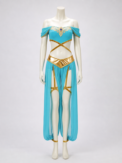 Egyptian-Style Costume with Gold Embellishments
