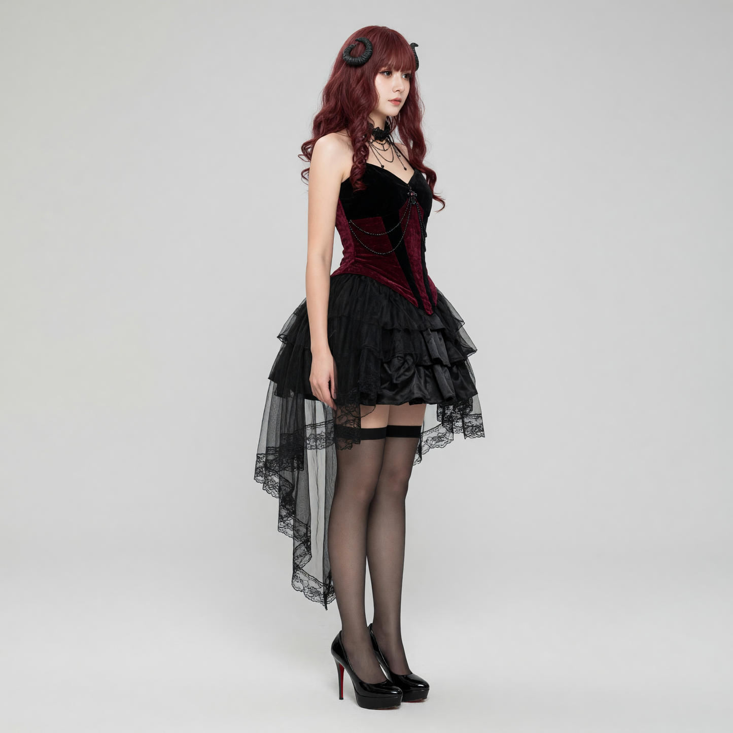 Gothic Death Cosplay Costume Set