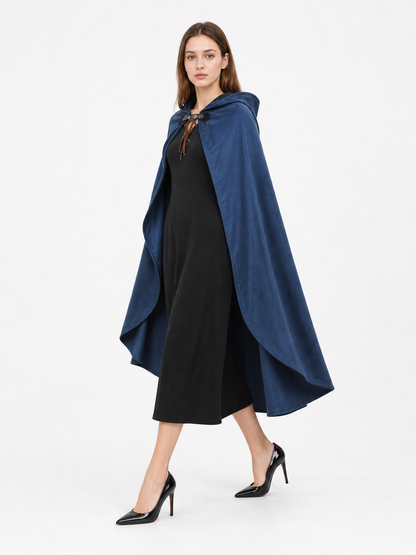 Blue Hooded Carnival Cloak, Medieval