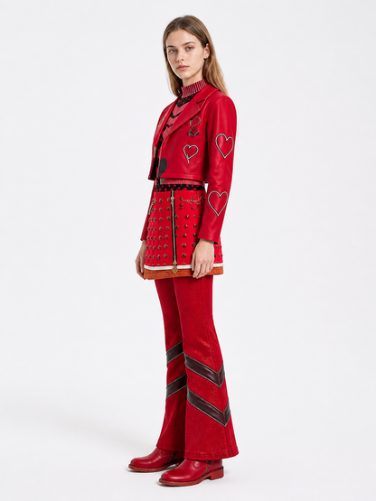 Cosplay Costume Set with Jacket, Skirt, and Pants