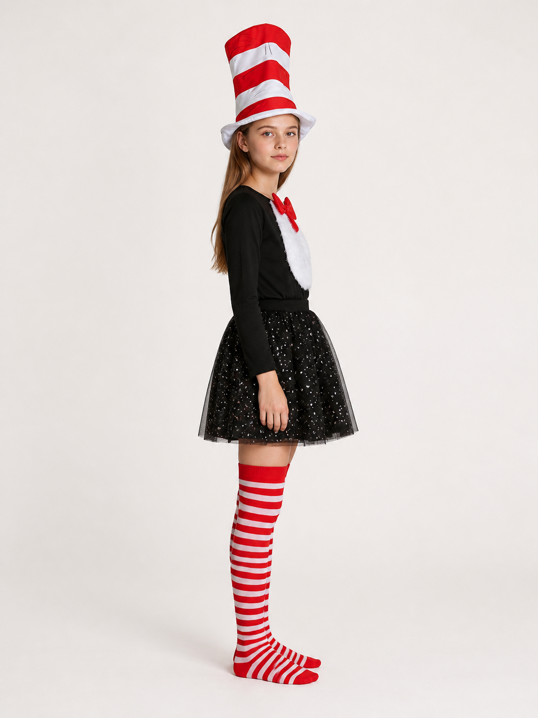 Striped Jumpsuit Carnival Costume side view