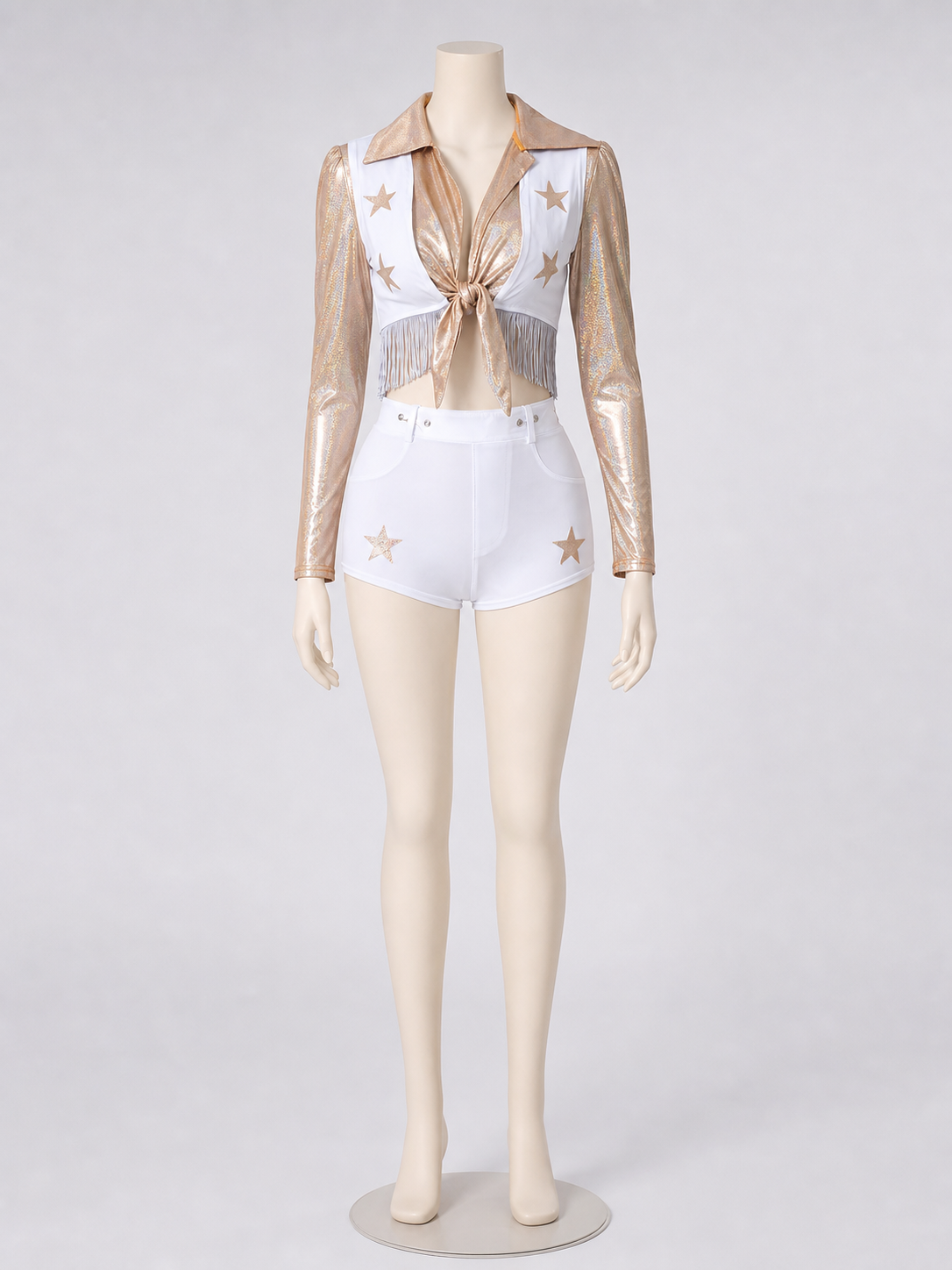Two-Piece Stage Costume with Gold Stars