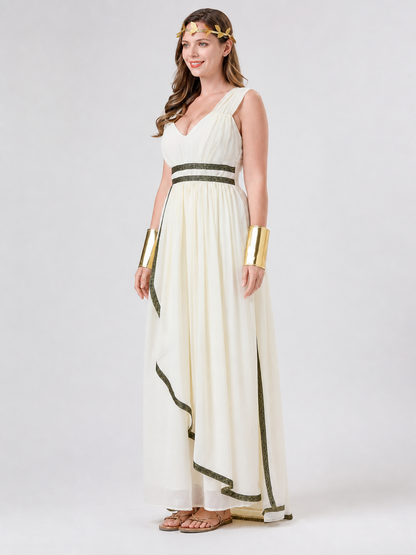 Cleopatra Cosplay Costume, Egyptian-Style Dress side view