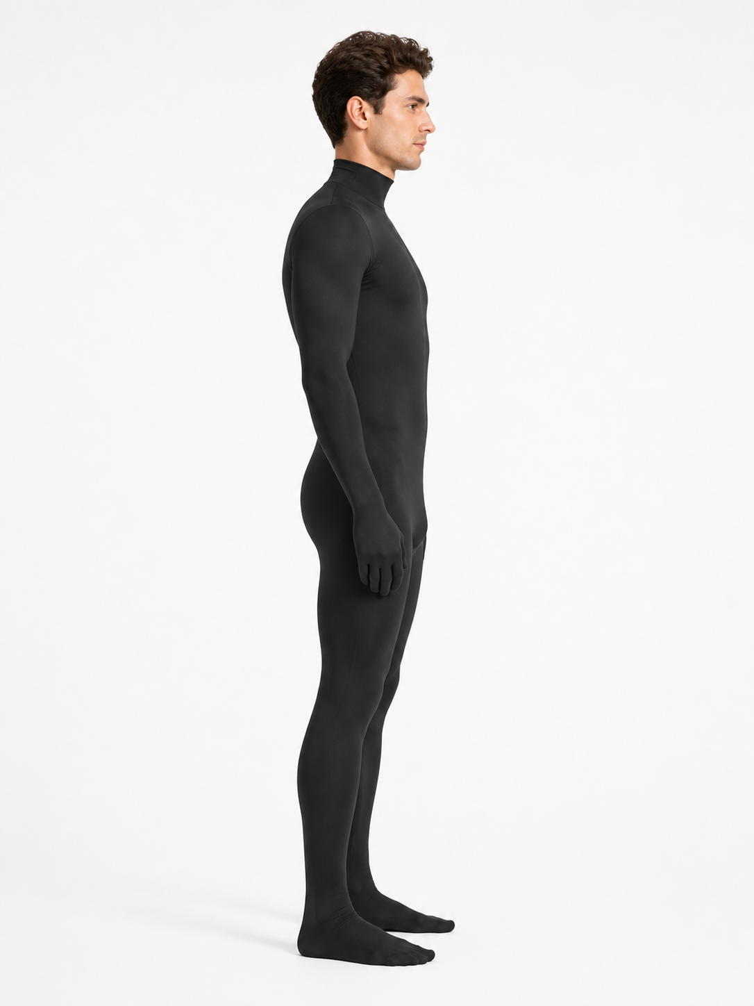 Black Invisible Costume for Halloween and Cosplay side view