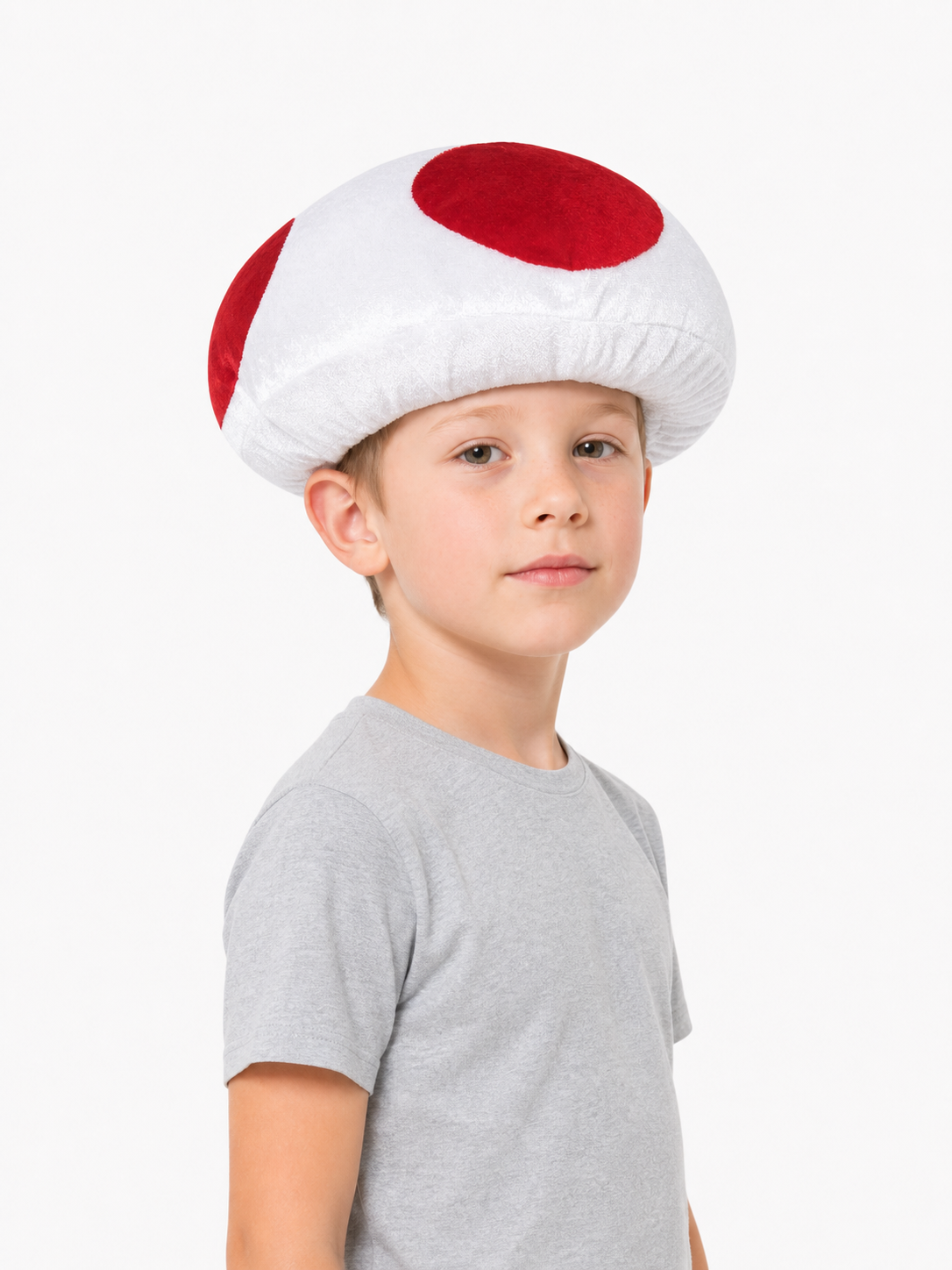 Carnival Mushroom Hat with Red Decorations
