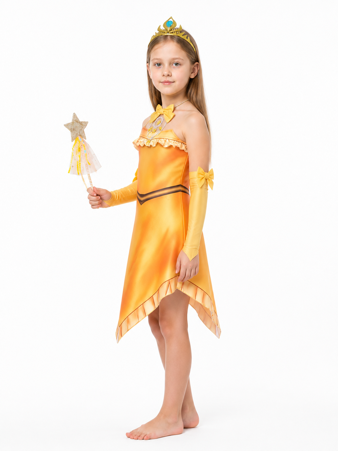 Native American Character Costume with Crown side view