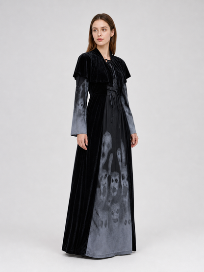 Gothic Ghost Halloween Dress Costume
