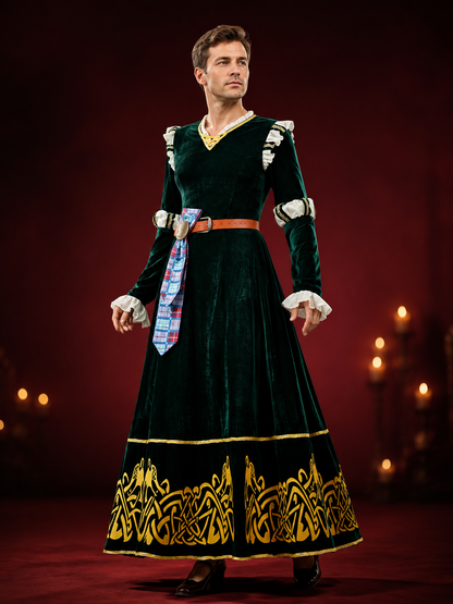 Medieval Princess Dress for Halloween Cosplay side view