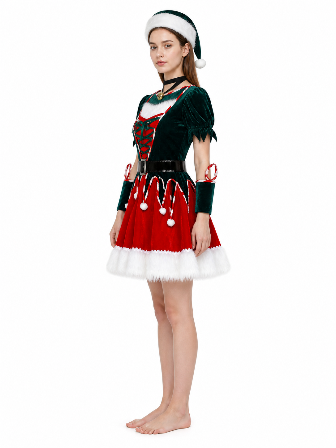 New Year's Costume: Dress, Hat, and Arm Warmers