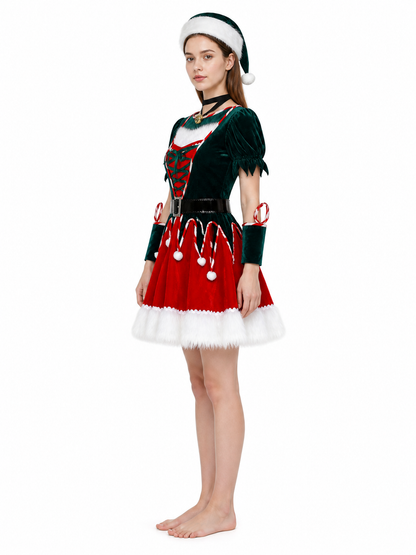New Year's Costume: Dress, Hat, and Arm Warmers