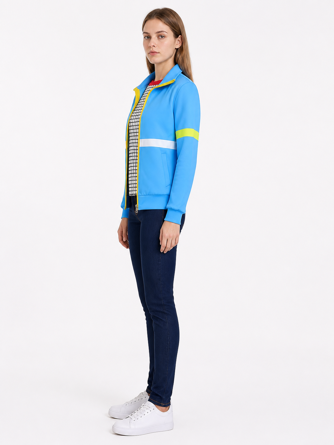 Max Costume for Cosplay: Jacket and T-Shirt side view