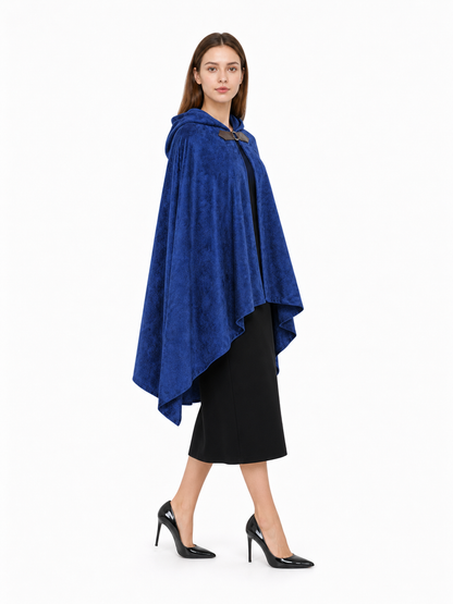 Blue Hooded Carnival Cloak for Cosplay