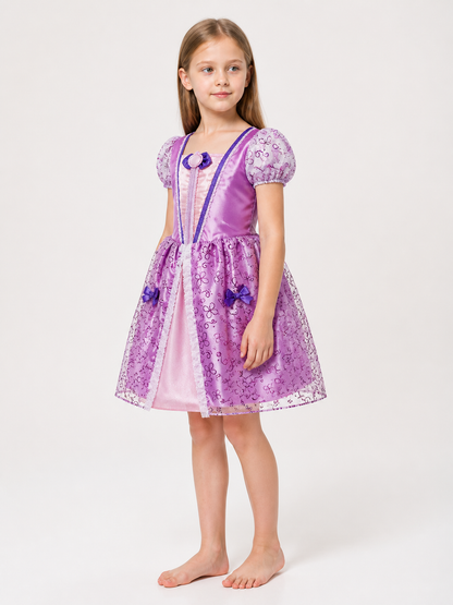 Halloween Princess Costume Dress with Flowers