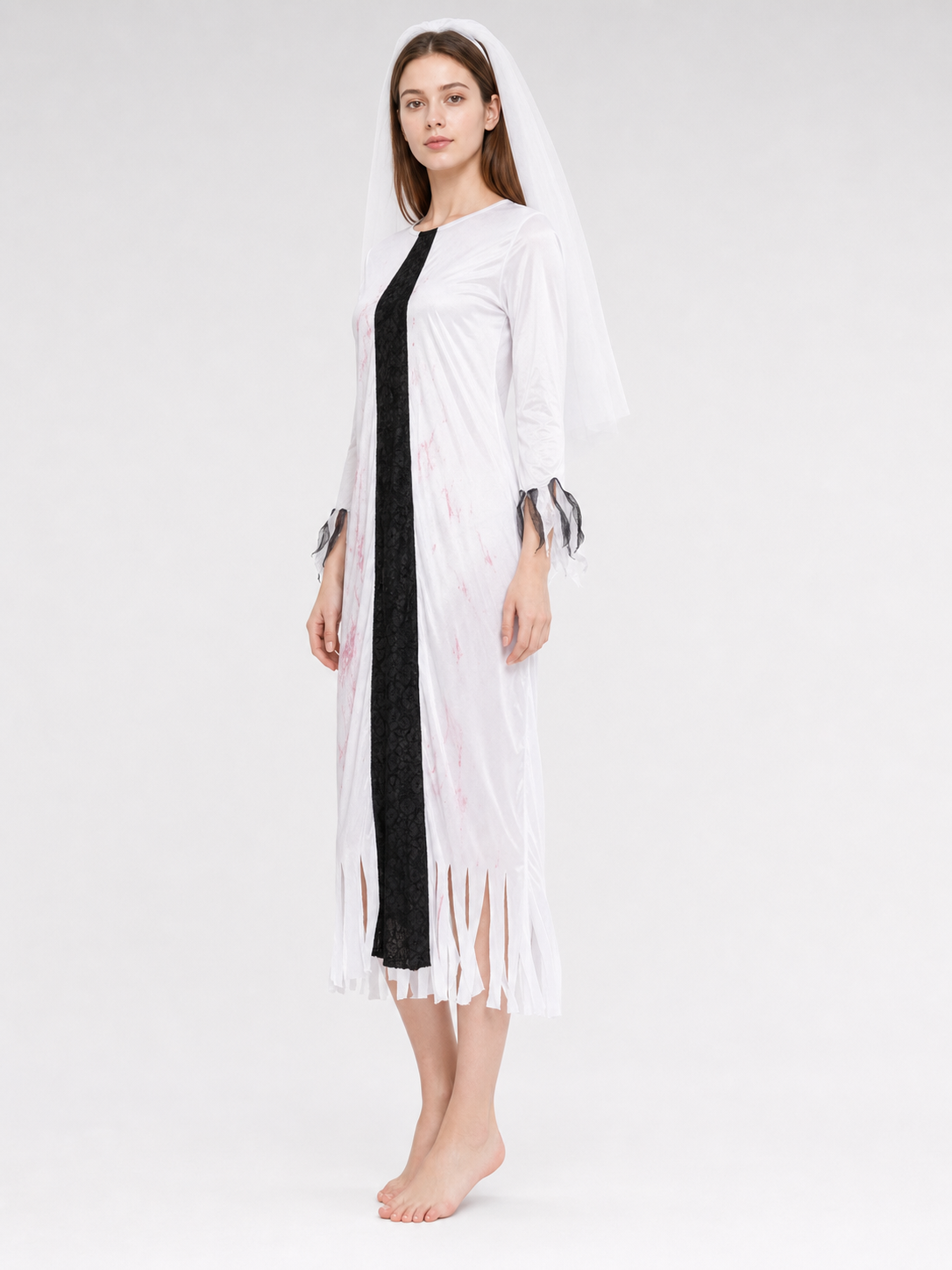 Ghost Costume with Veil for Halloween