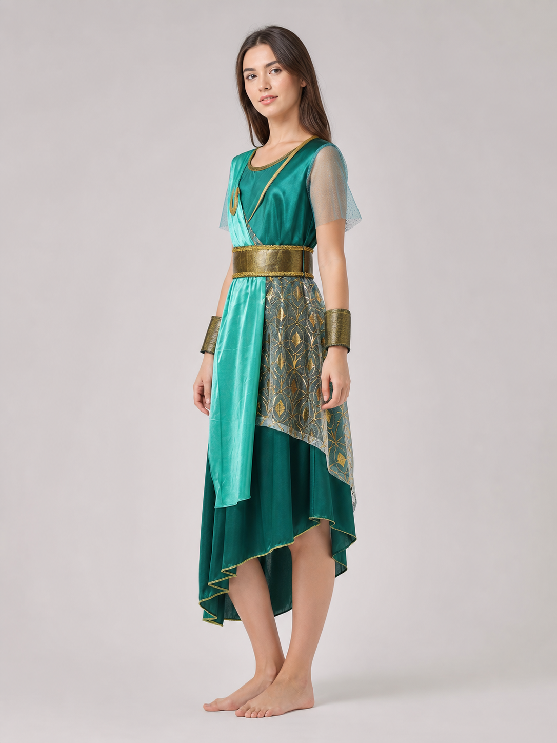 Medusa Costume: Dress with Headpiece for Halloween