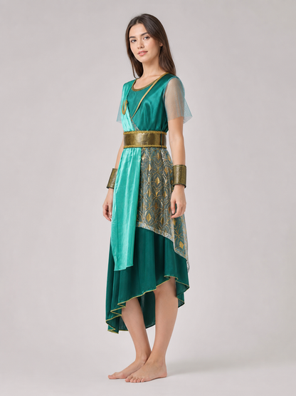 Medusa Costume: Dress with Headpiece for Halloween