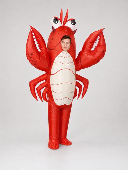 Inflatable Lobster Costume with Claws for Parties