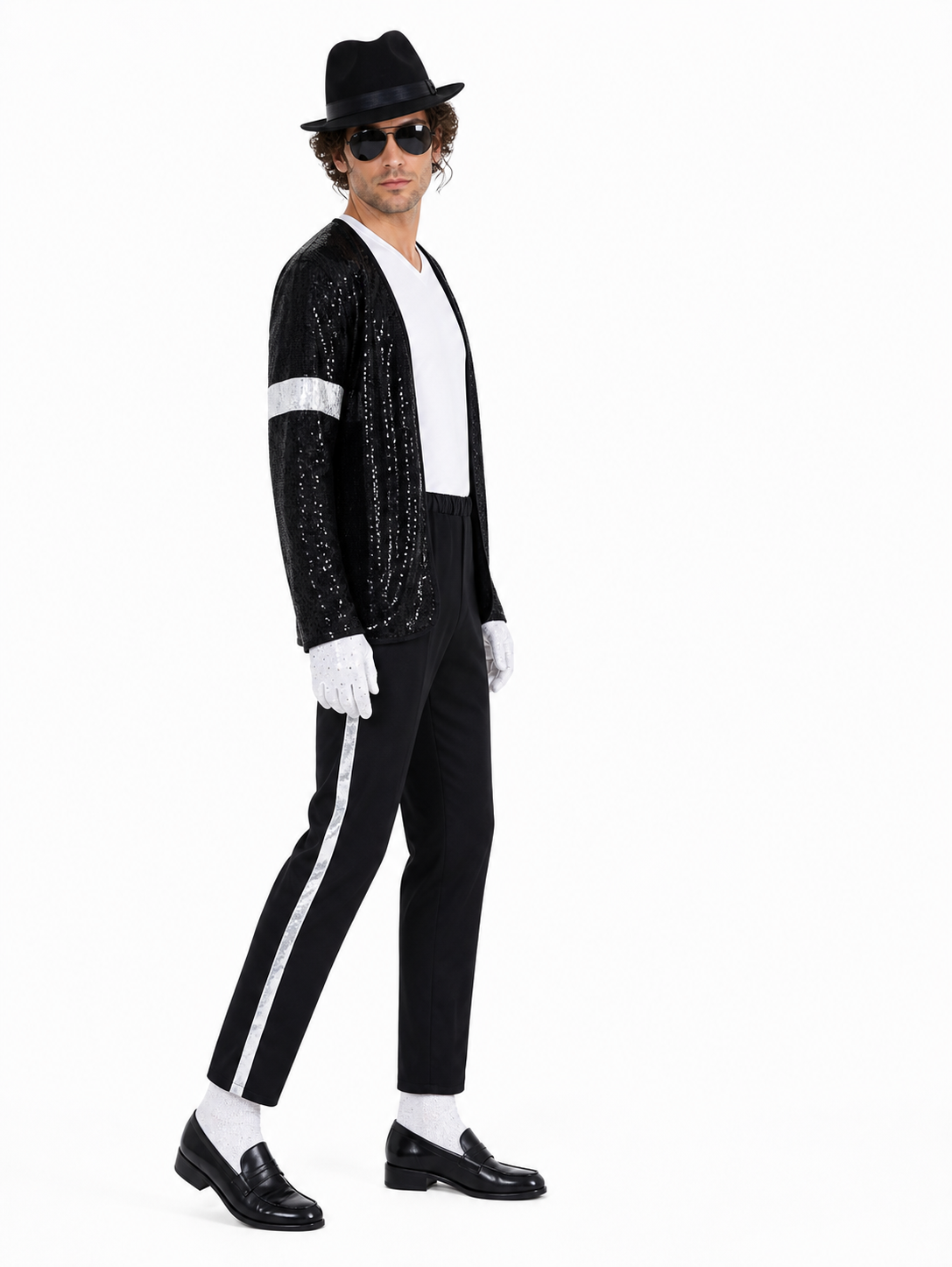 Michael Jackson Sequin Stage Costume side view