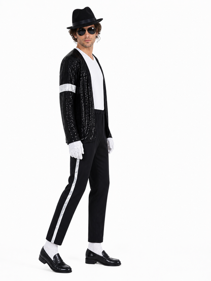 Michael Jackson Sequin Stage Costume side view