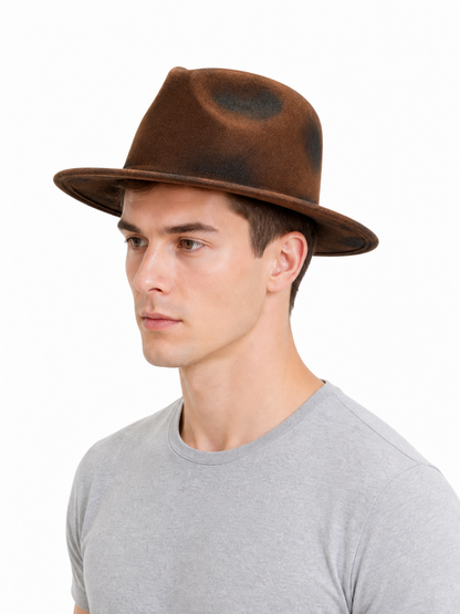 Costume Cowboy Hat with Distressed Effect