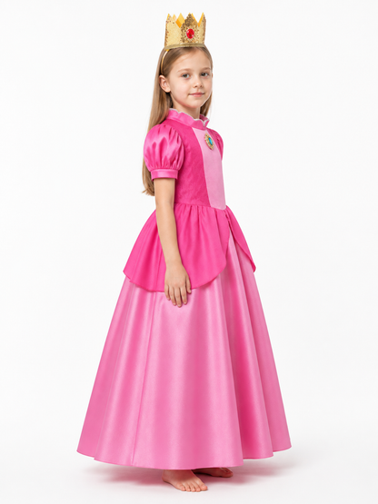 Princess Dress with Crown and Full Skirt side view