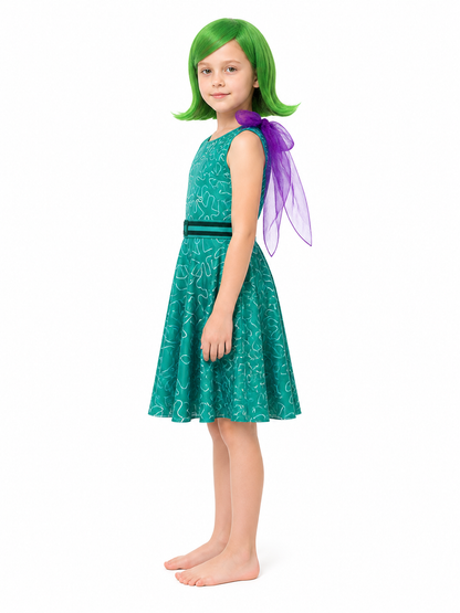 Inside Out 2 Cosplay Dress with Belt side view
