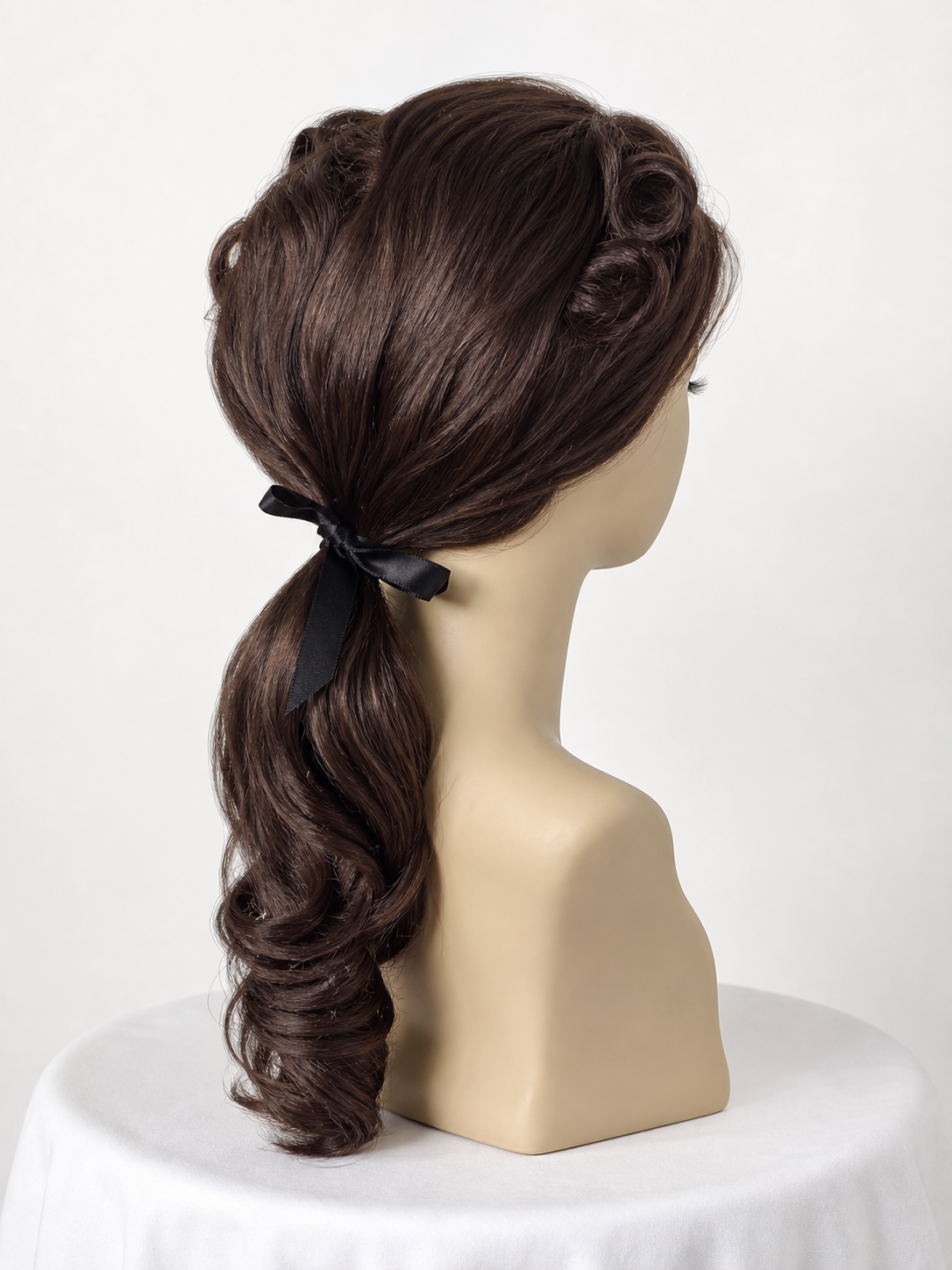 Historical Brown Wig for a Costume Look