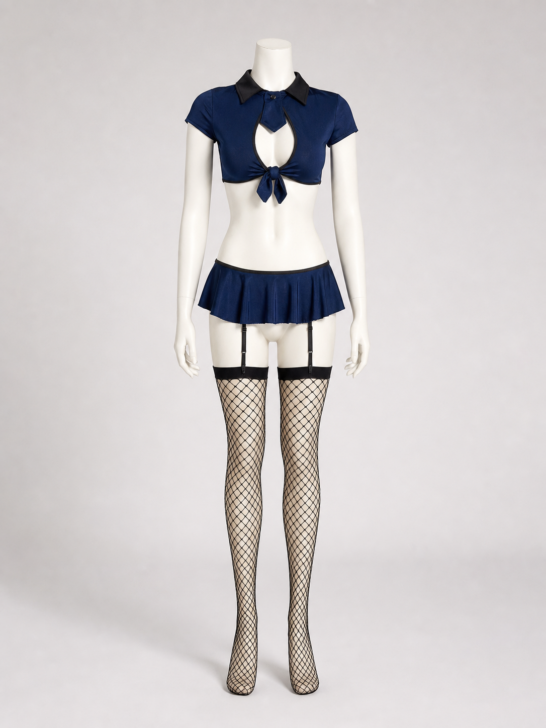 Two-Piece Police Costume with Skirt