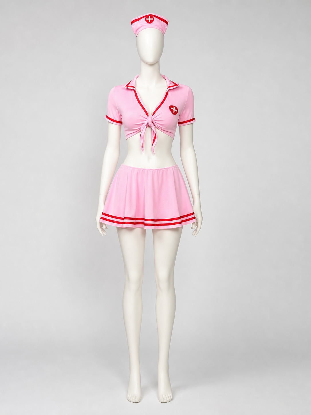 Medical-Themed Role-Play Costume with Skirt side view