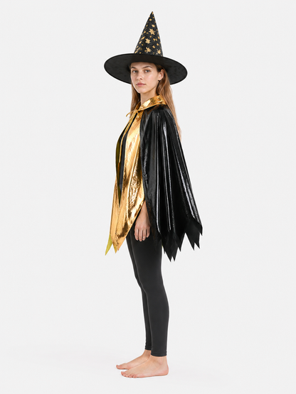Children's Carnival Costume with Cape and Hat side view
