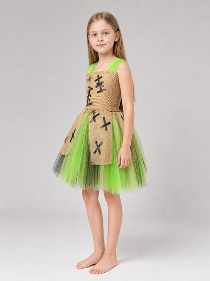 Halloween Costume Dress with Tutu Skirt