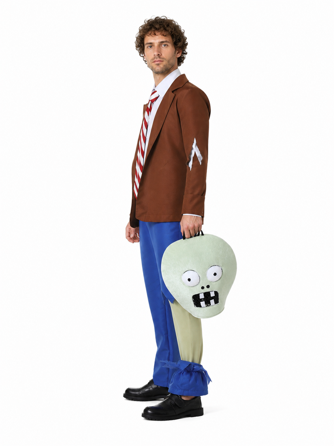 Kids' Zombie Costume with Tie for Halloween side view