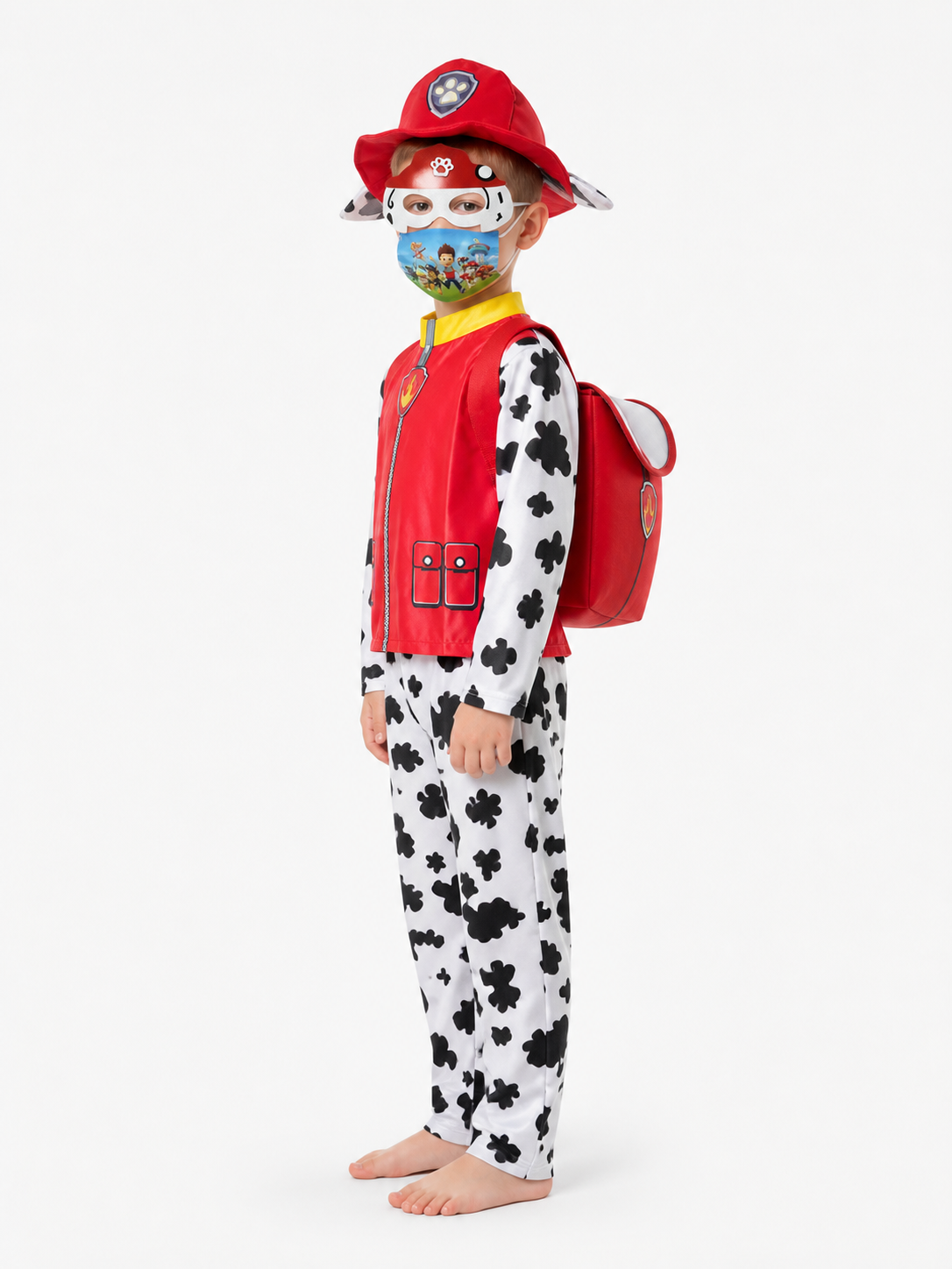 Paw Patrol Marshall Puppy Costume with Backpack side view