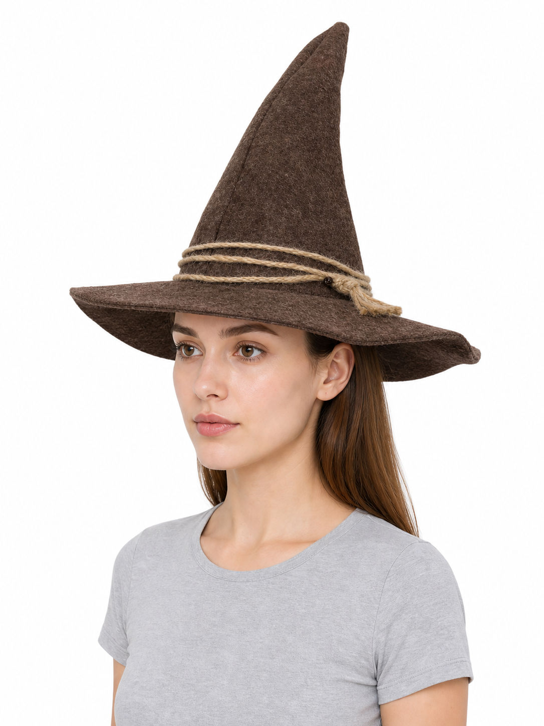 Wide-Brim Scarecrow Carnival Hat