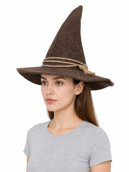 Wide-Brim Scarecrow Carnival Hat