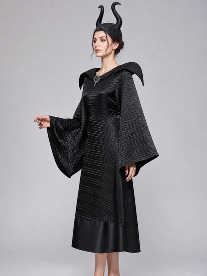 Gothic Cosplay Costume with Dress and Hat
