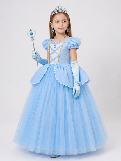 Blue Princess Carnival Costume for Halloween