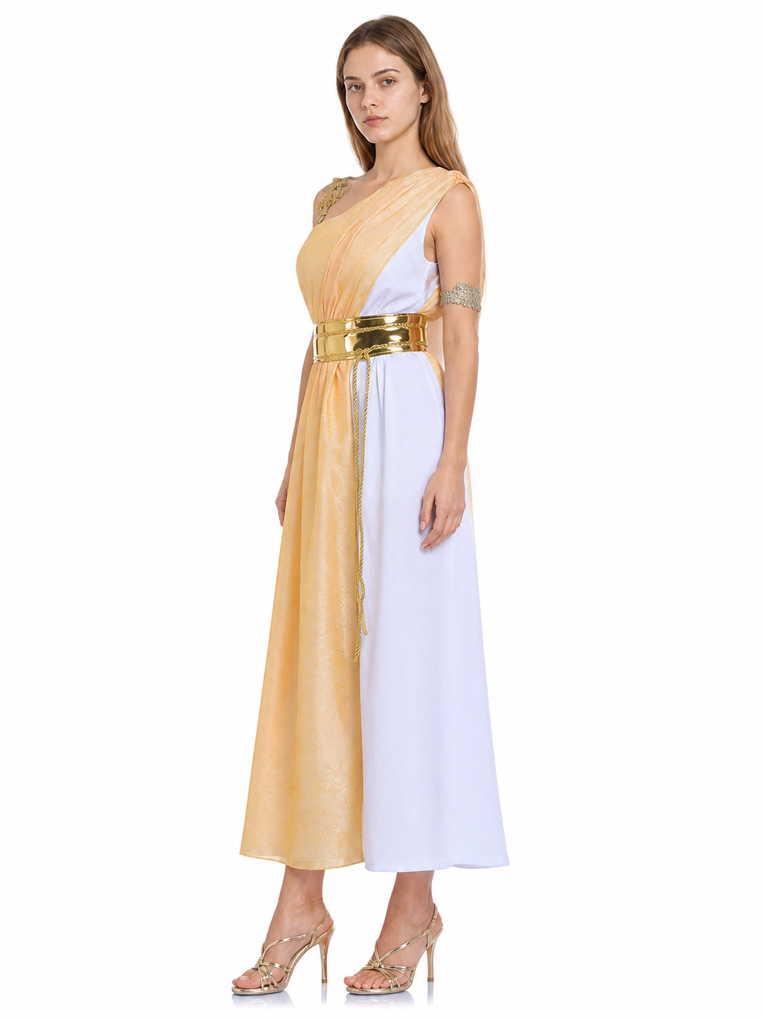 One-Shoulder Greek-Style Stage Costume side view