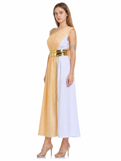 One-Shoulder Greek-Style Stage Costume side view