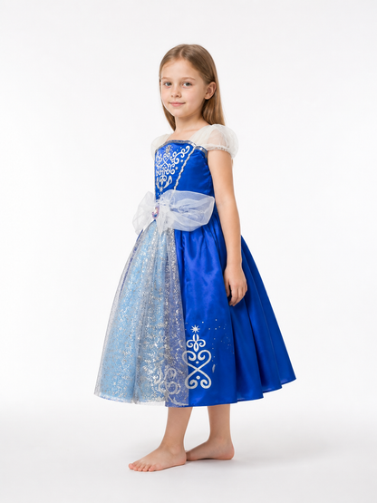Princess Dress with Sequins and Bow for Parties side view